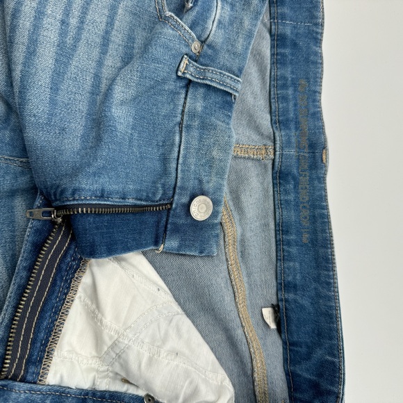 Chico’s Medium Wash Patchwork Jeans Size L - Picture 9 of 12